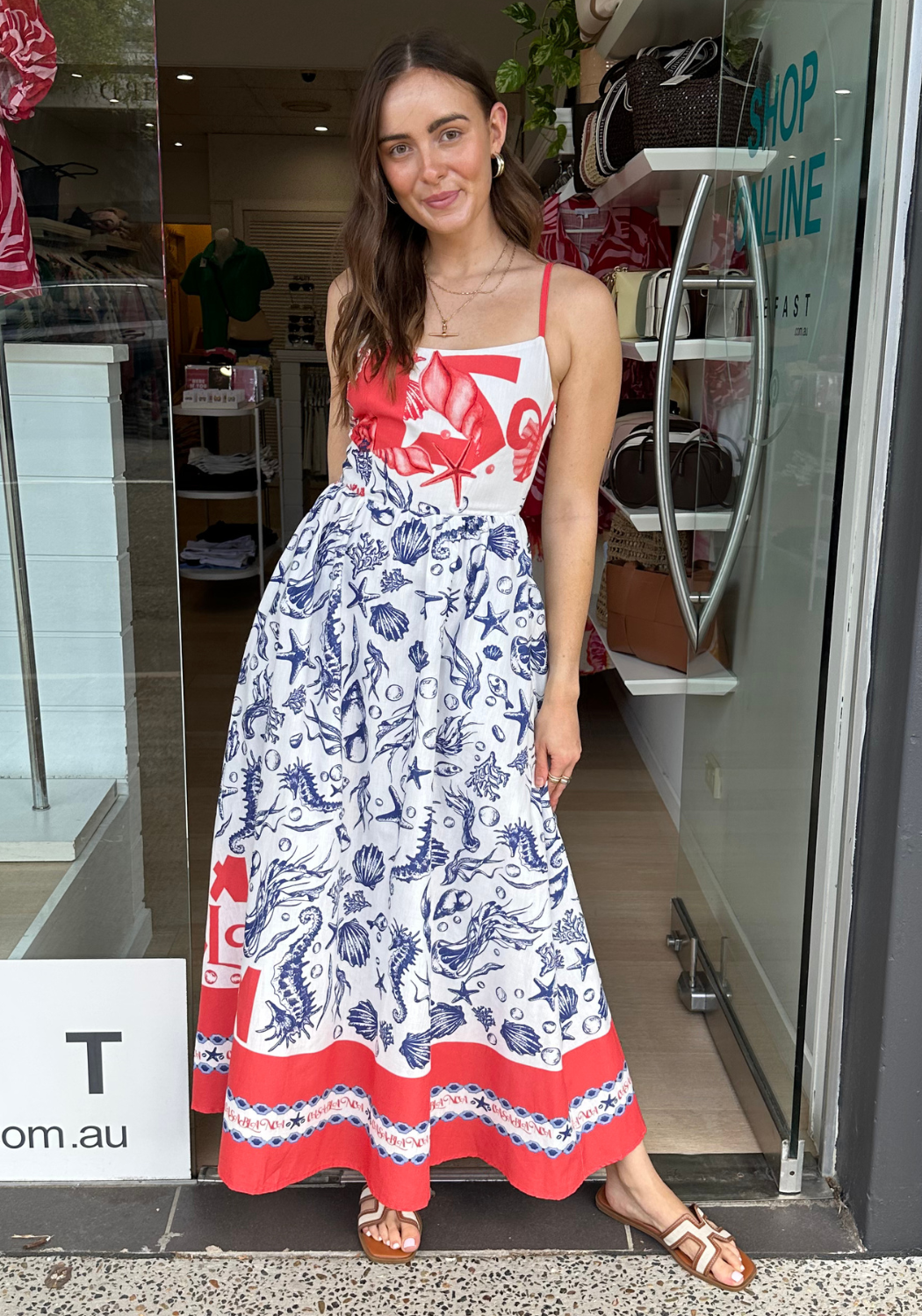 RHEA MAXI DRESS - CASABLANCA PRINT