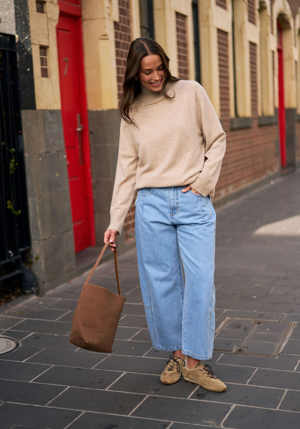 CERES LIFE DEMI BARREL JEAN - VINTAGE BLUE