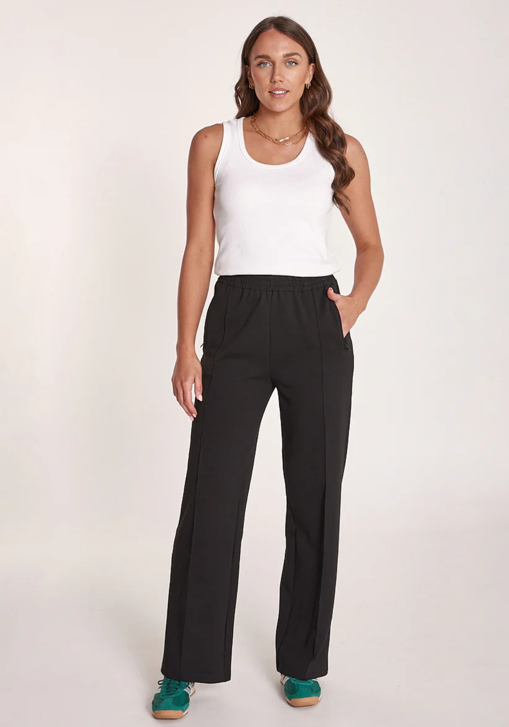 FEATHER + NOISE NOAH FULL LENGTH PANT - BLACK