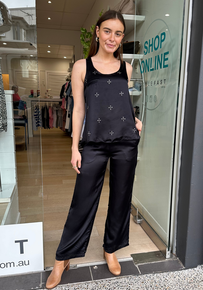 RUBYYAYA MUNCHEN PANT - BLACK