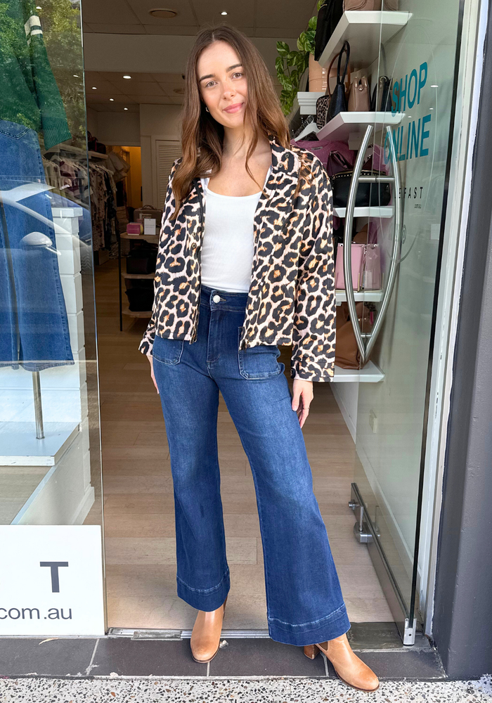 RUBYYAYA LONDOLOZI JACKET - LEOPARD
