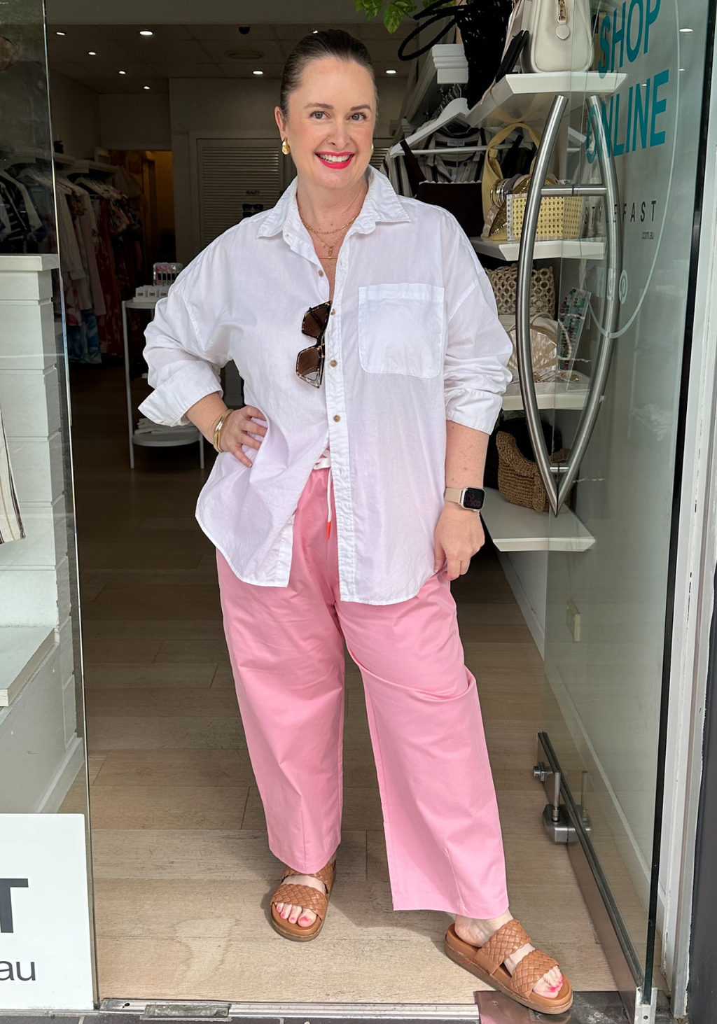 CHARLIE BARREL PANT - PINK