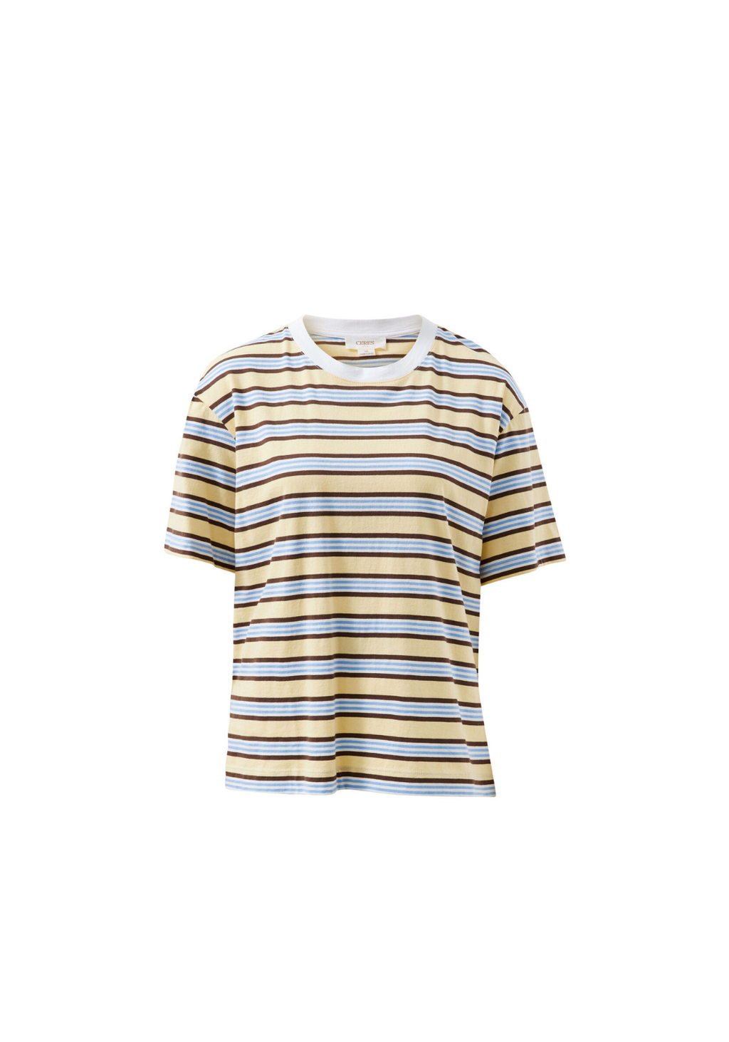 CERES LIFE STEVIE SLOUCHY TEE - NEW BUTTER BRUNETTE STRIPE