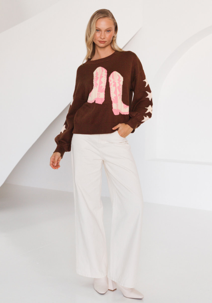 COWGIRL KNIT - CHOCOLATE