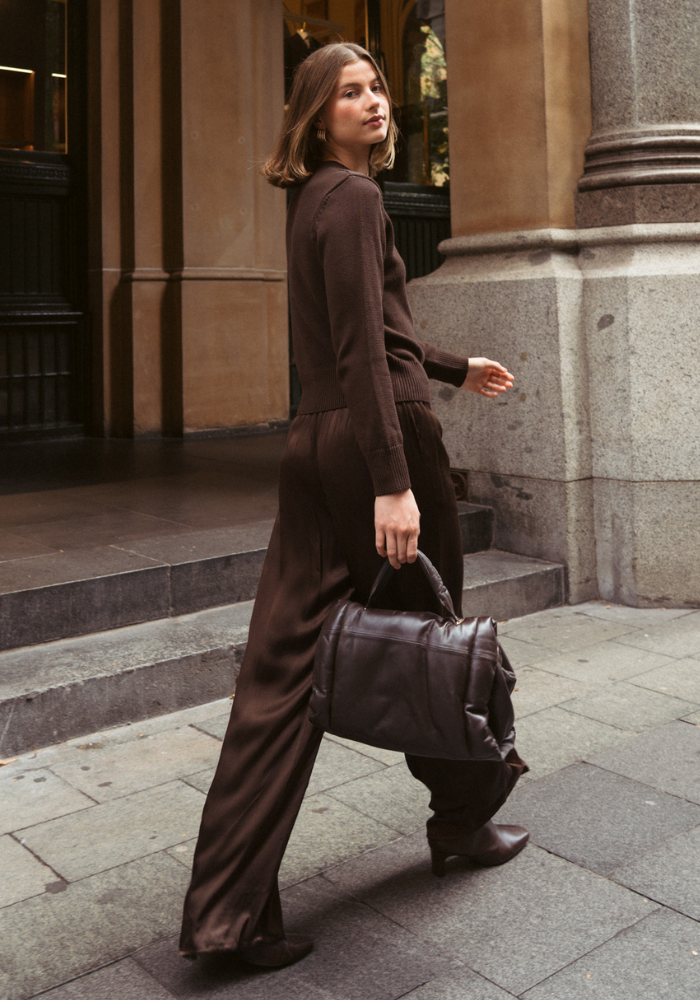 ZURI RELAXED PANTS - CHOCOLATE