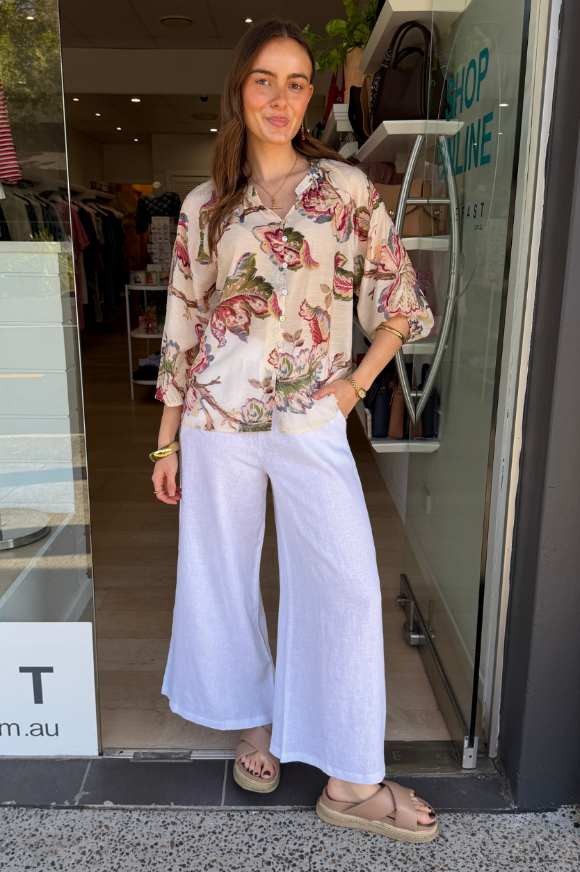 FLORA BLOUSE - PAISLEY PRINT