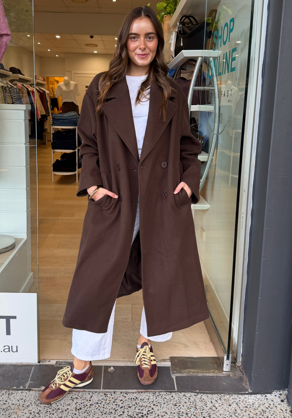 PORTOFINO OVERCOAT - CHOCOLATE