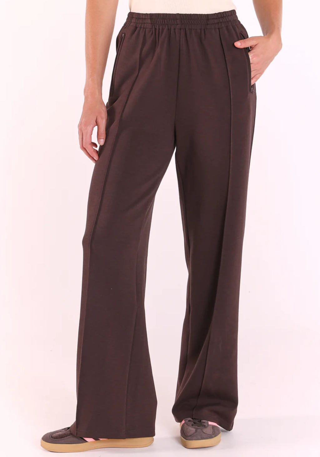 FEATHER + NOISE NOAH FULL LENGTH PANT - DARK CHOCOLATE