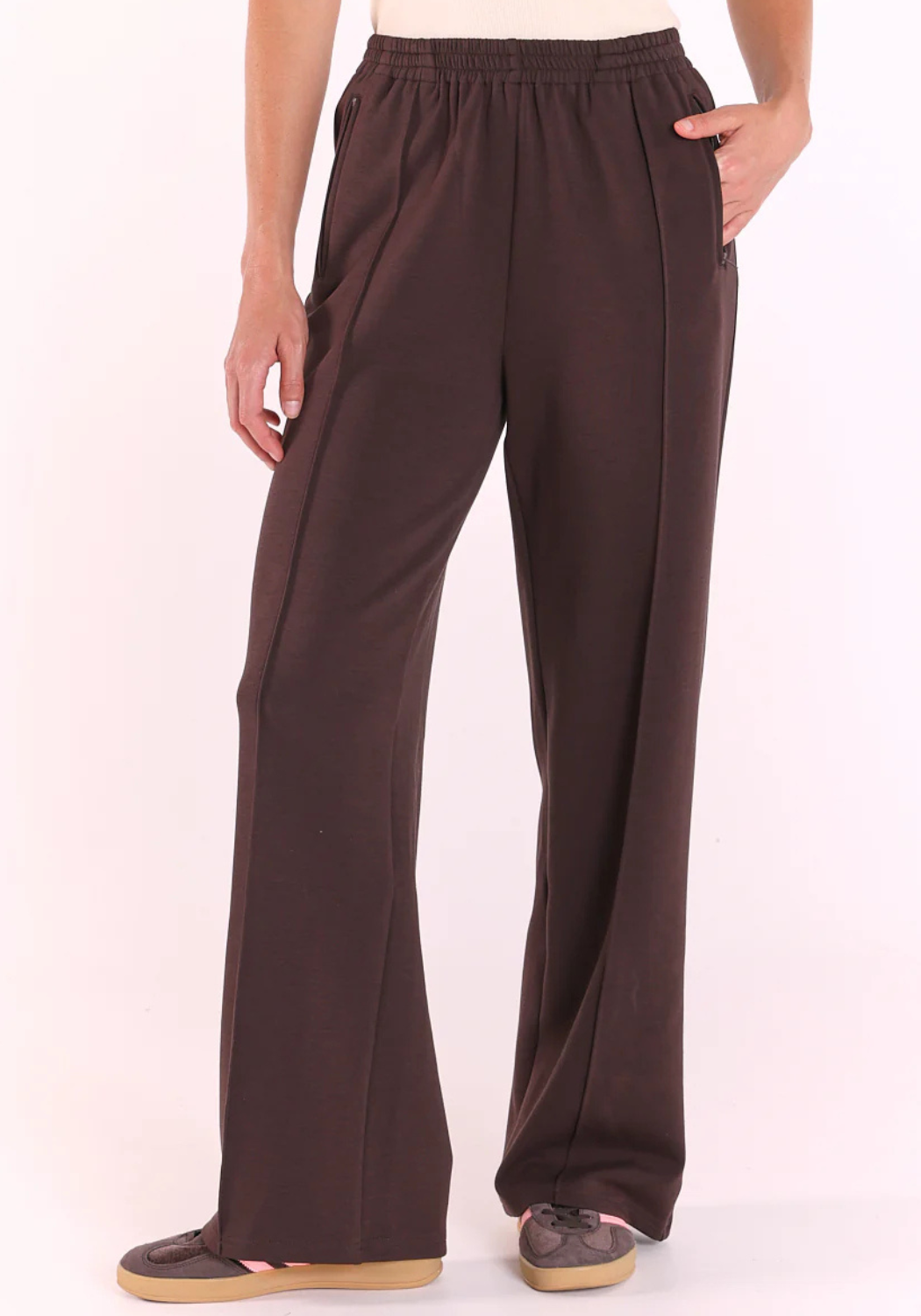 FEATHER + NOISE NOAH FULL LENGTH PANT - DARK CHOCOLATE