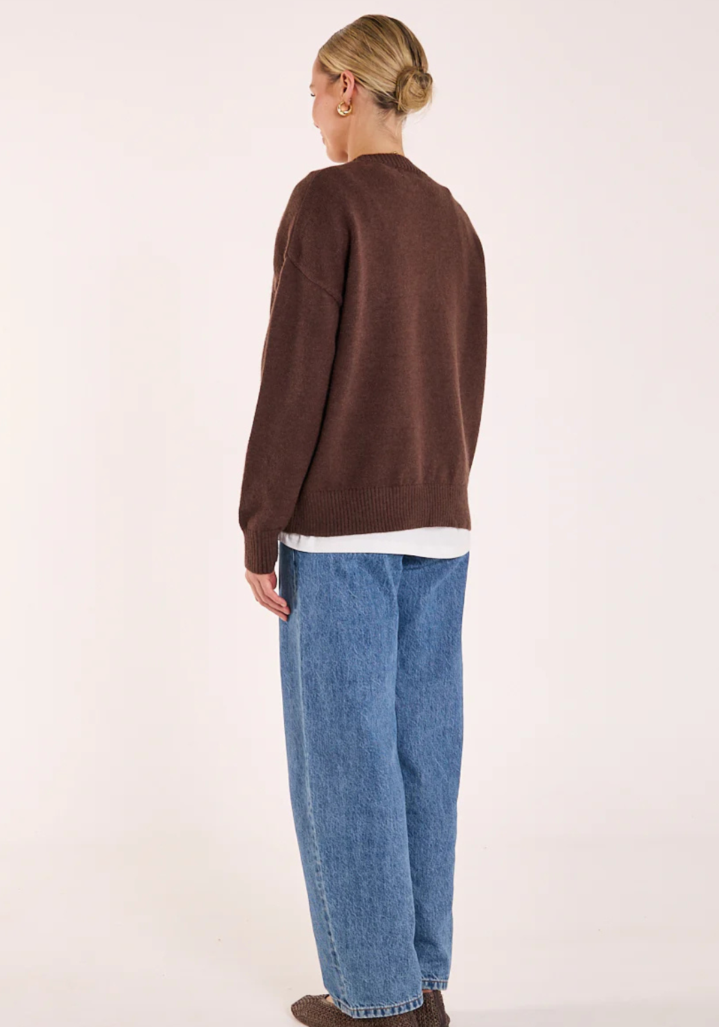 FEATHER + NOISE MARGOT KNIT - CHOCOLATE