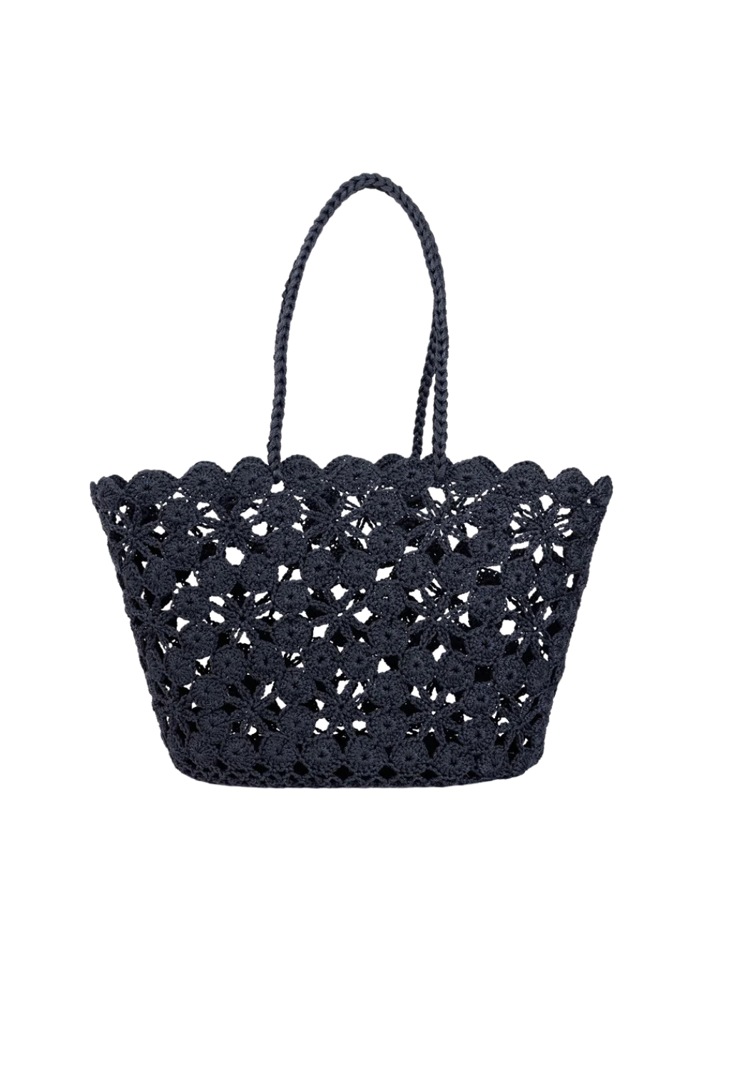 JANE CROCHET BASKET - BLACK