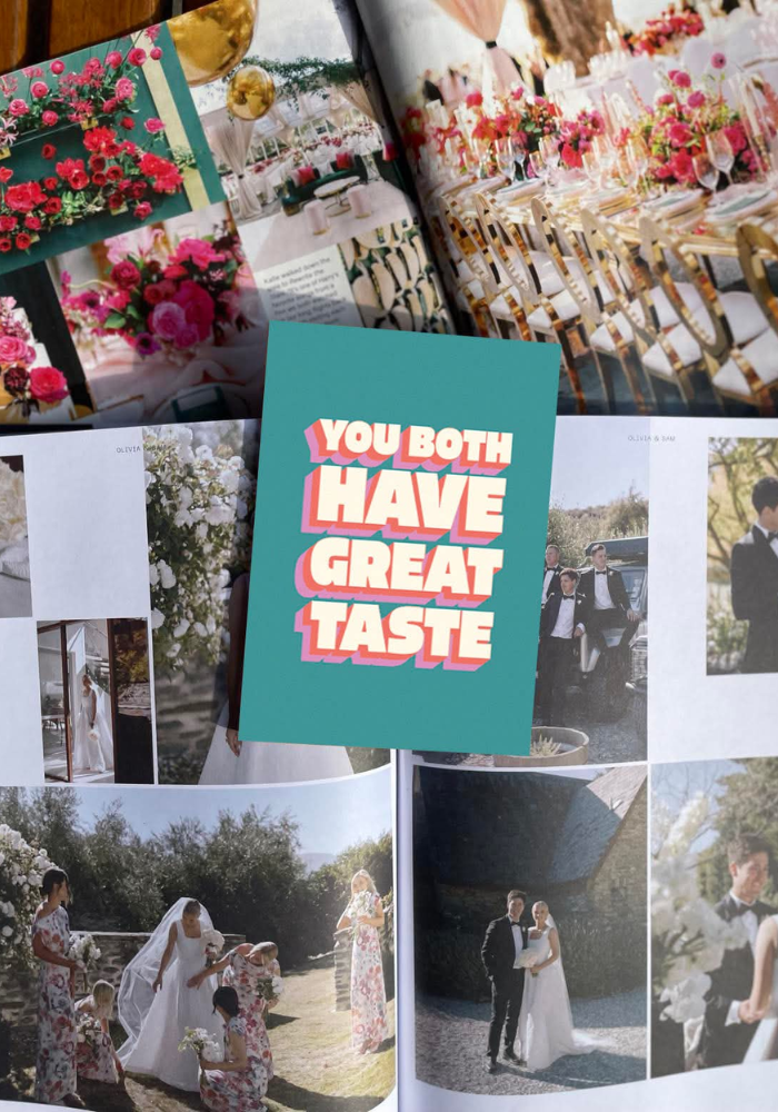 GREETING CARD - YOU BOTH HAVE GREAT TASTE