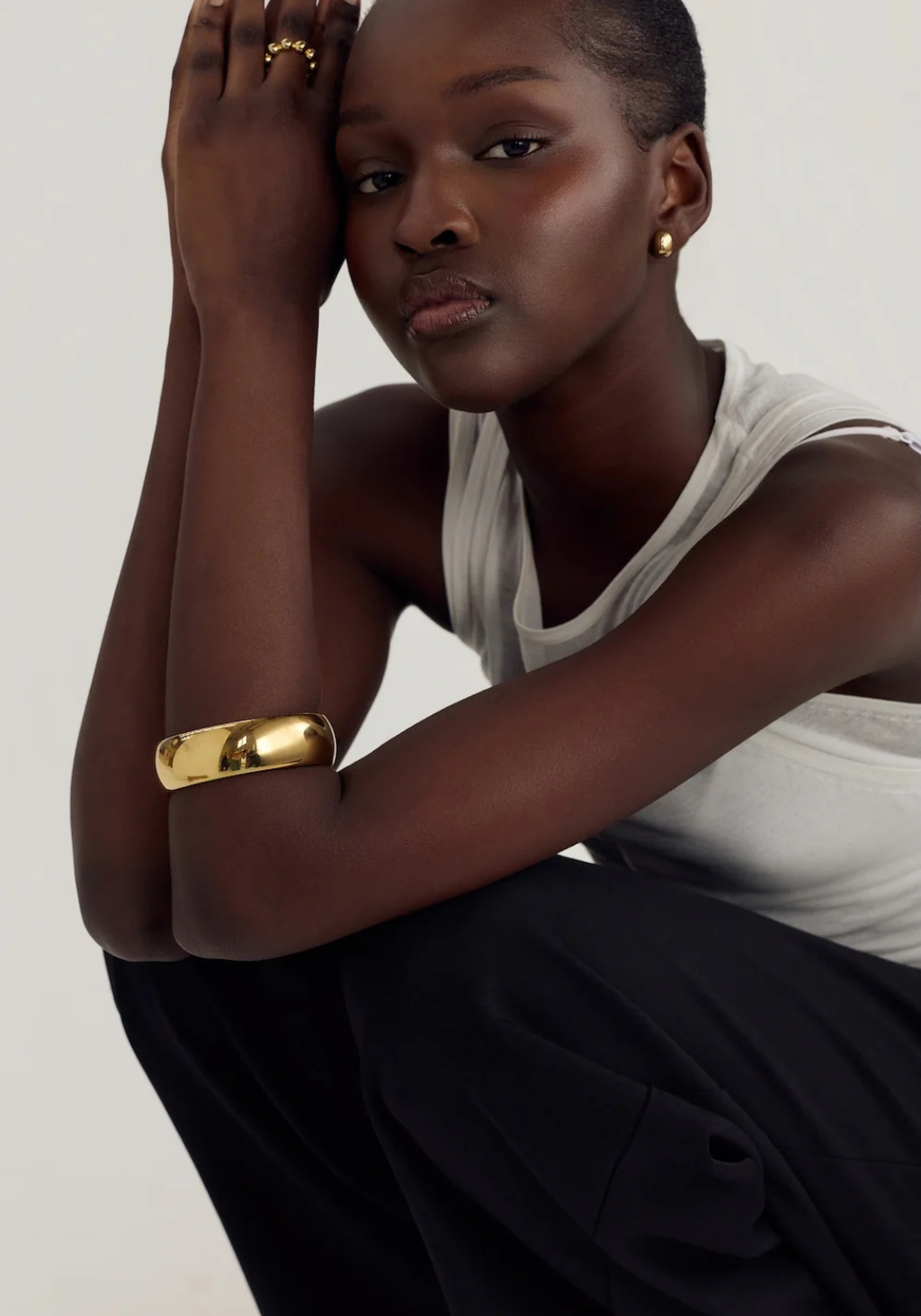 CENDRE FRANKIE BANGLE - 18K GOLD
