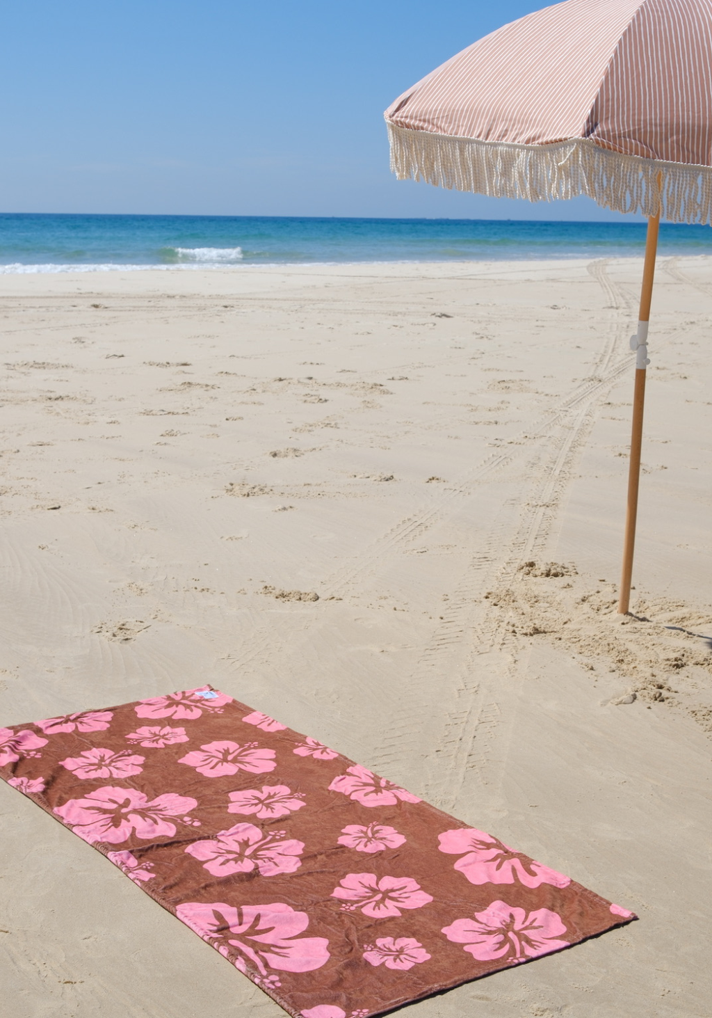 SASSY SURF COCO BLOSSOM BEACH TOWEL SKIRT - CHOCOLATE/PINK