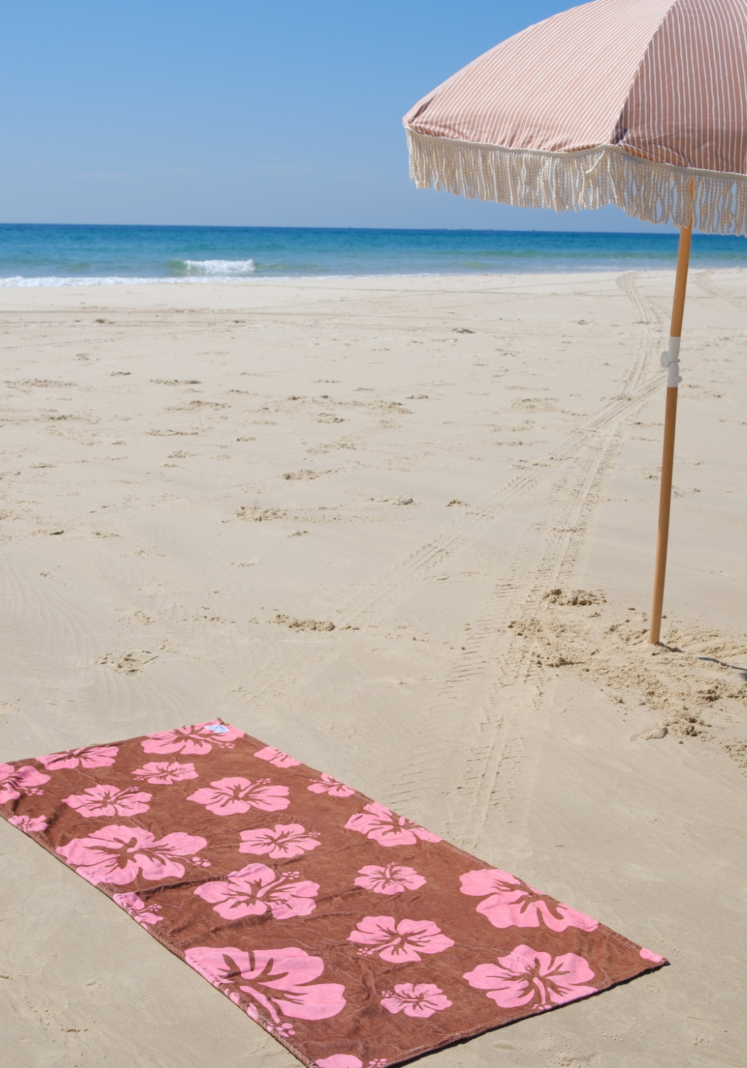 SASSY SURF COCO BLOSSOM BEACH TOWEL SKIRT - CHOCOLATE/PINK
