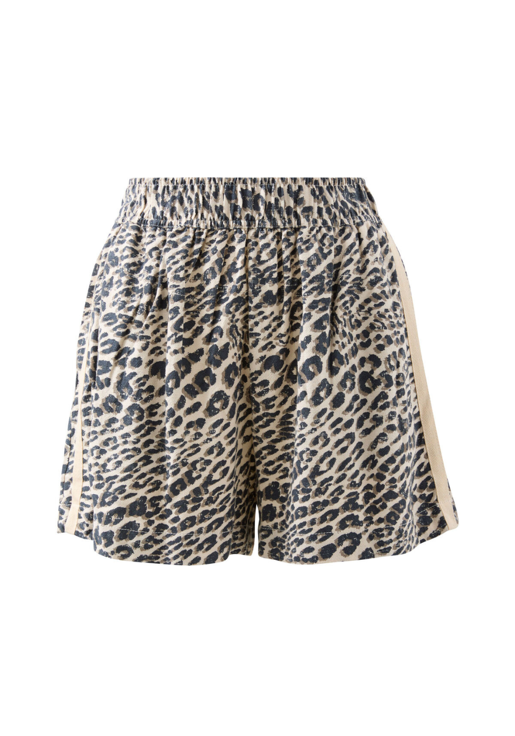 CERES LIFE MILA SHORTS - LEOPARD LINEN BLEND