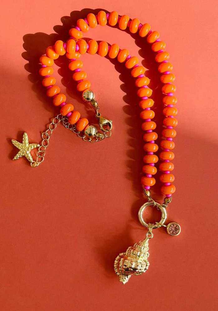 MOSK MELBOURNE ARANCIA MARE NECKLACE - ORANGE