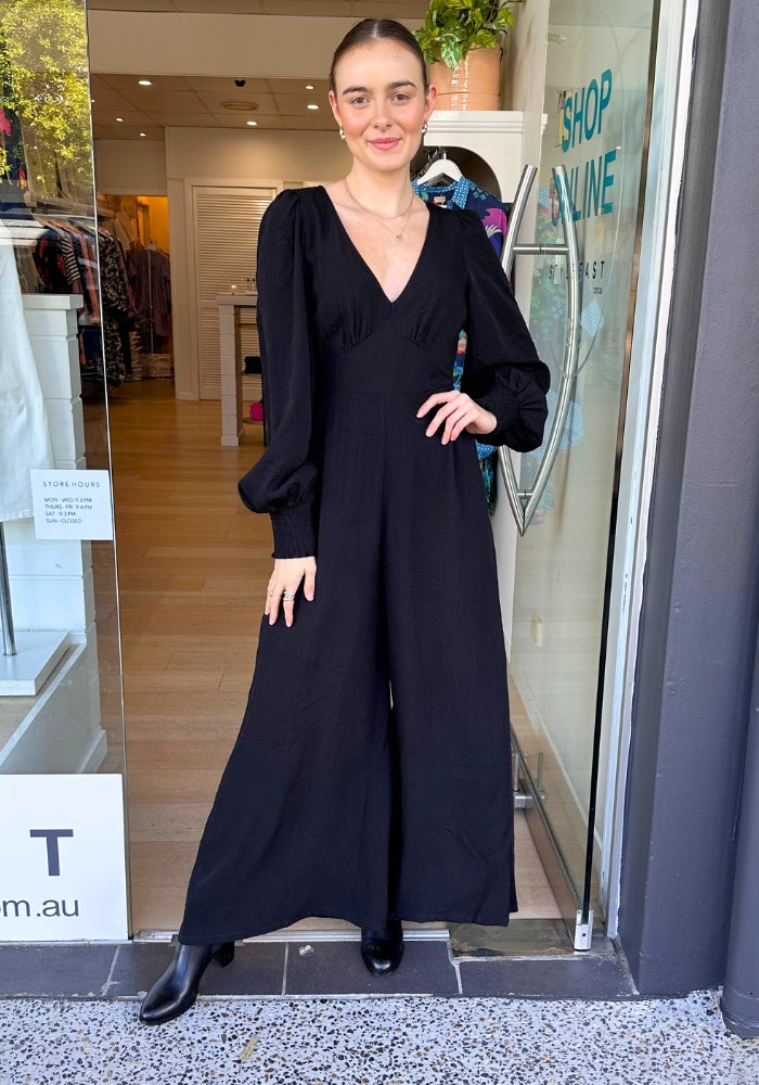 LUNA JUMPSUIT - BLACK