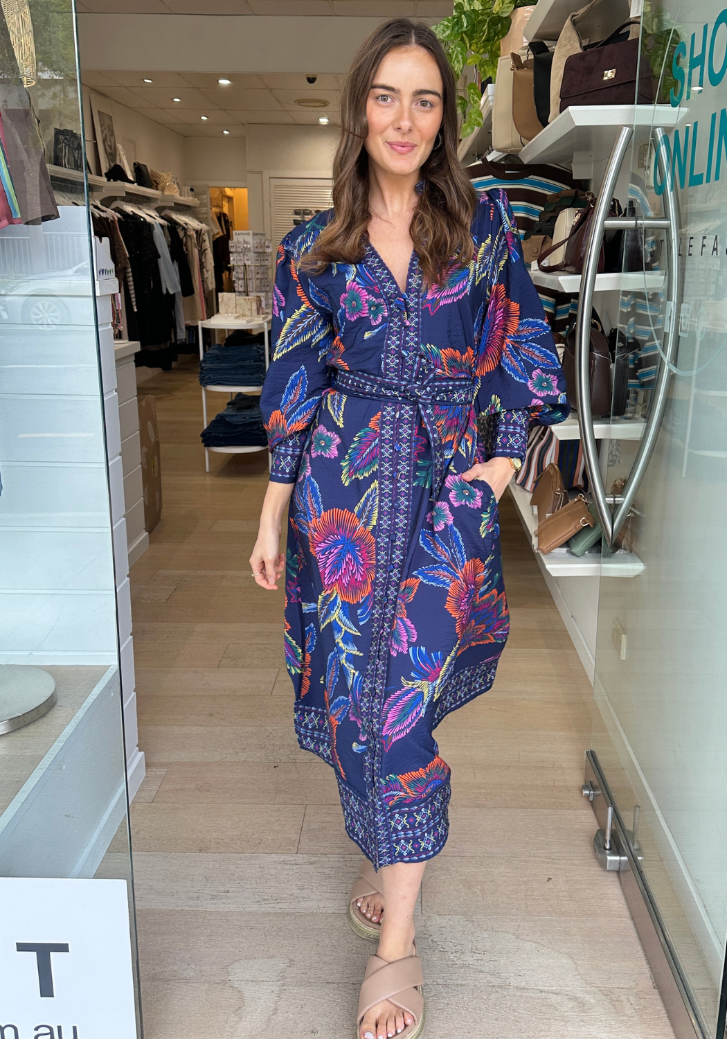 MORGAN MAXI DRESS - MULTI PRINT