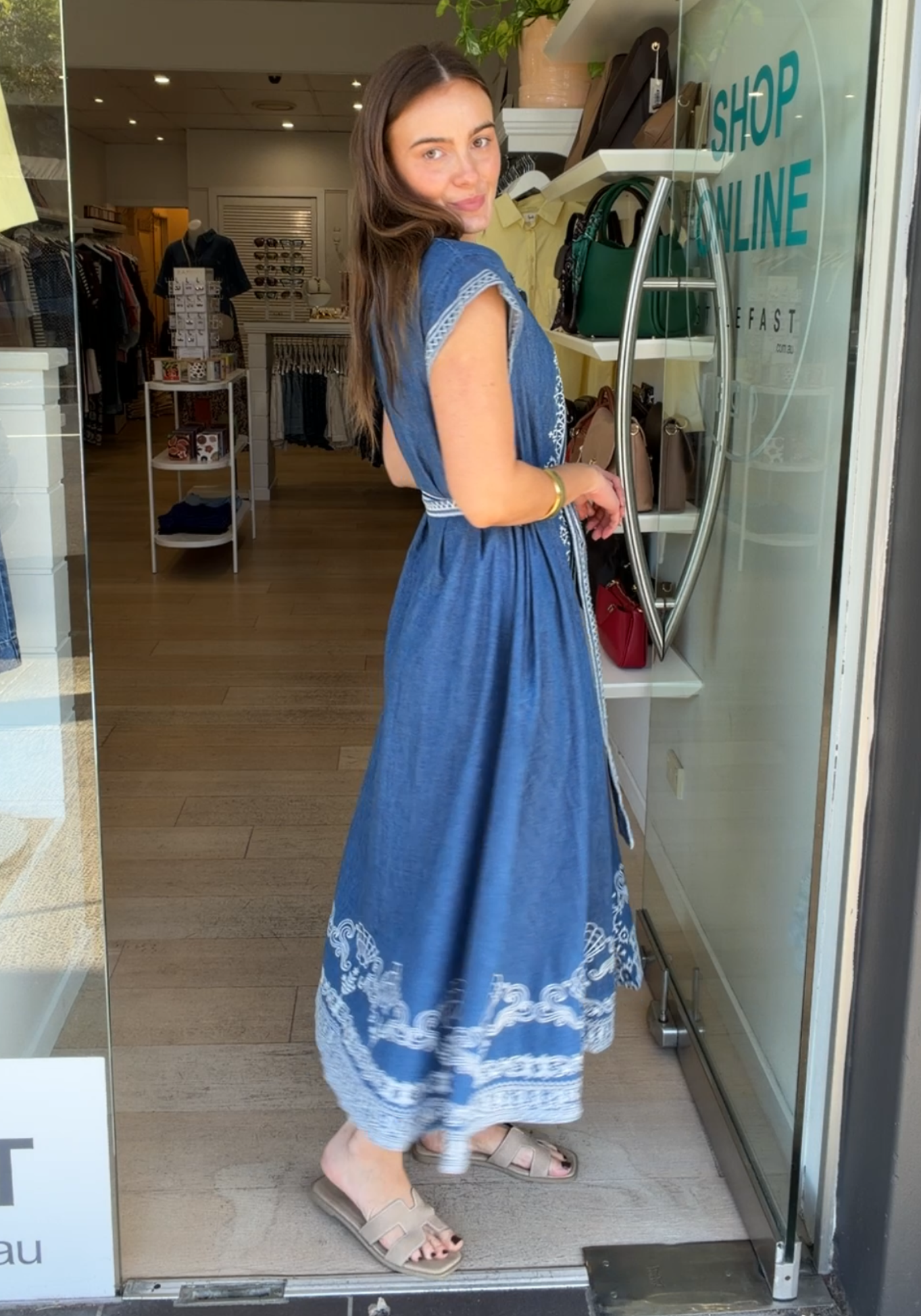 ZARA MIDI DRESS - CHAMBRAY