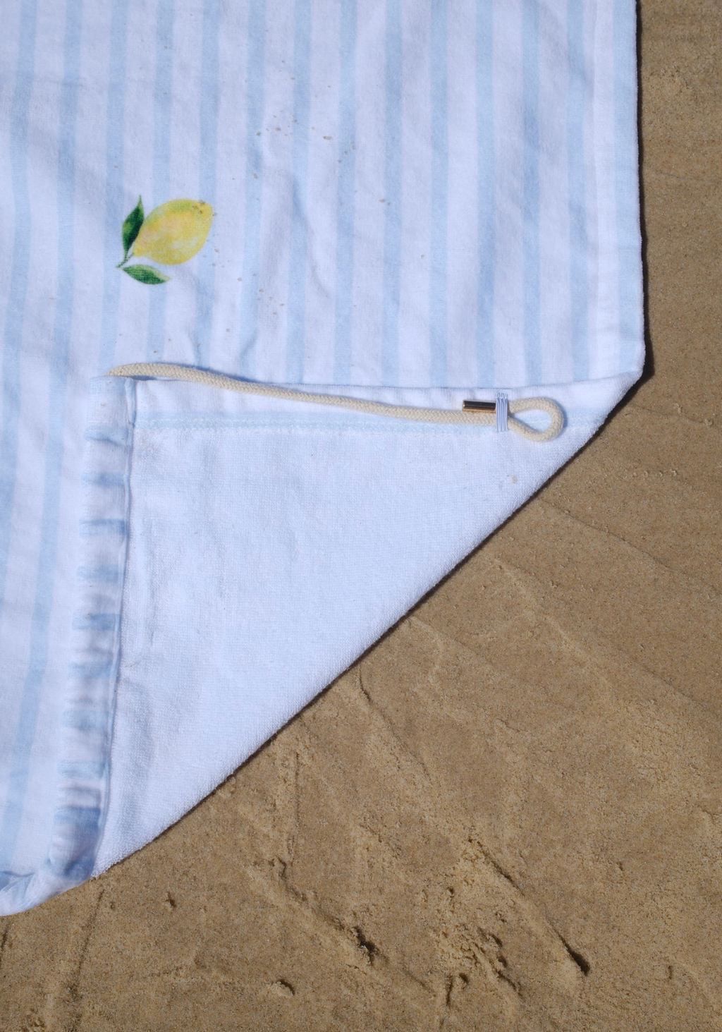 SASSY SURF POSITANO BEACH TOWEL SKIRT - LEMON PRINT