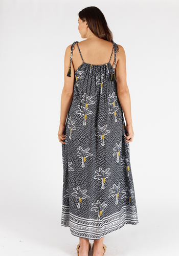 LULA SOUL DOMINICA SUNDRESS - BLACK AND WHITE PRINT