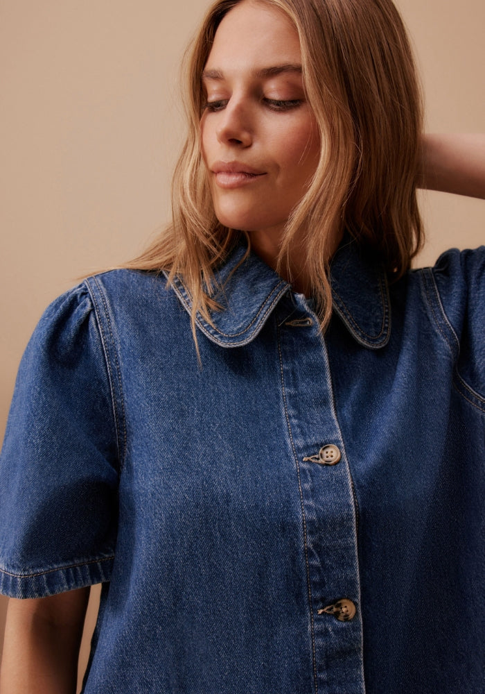CERES LIFE SIENNA DENIM DRESS - FRESH INDIGO