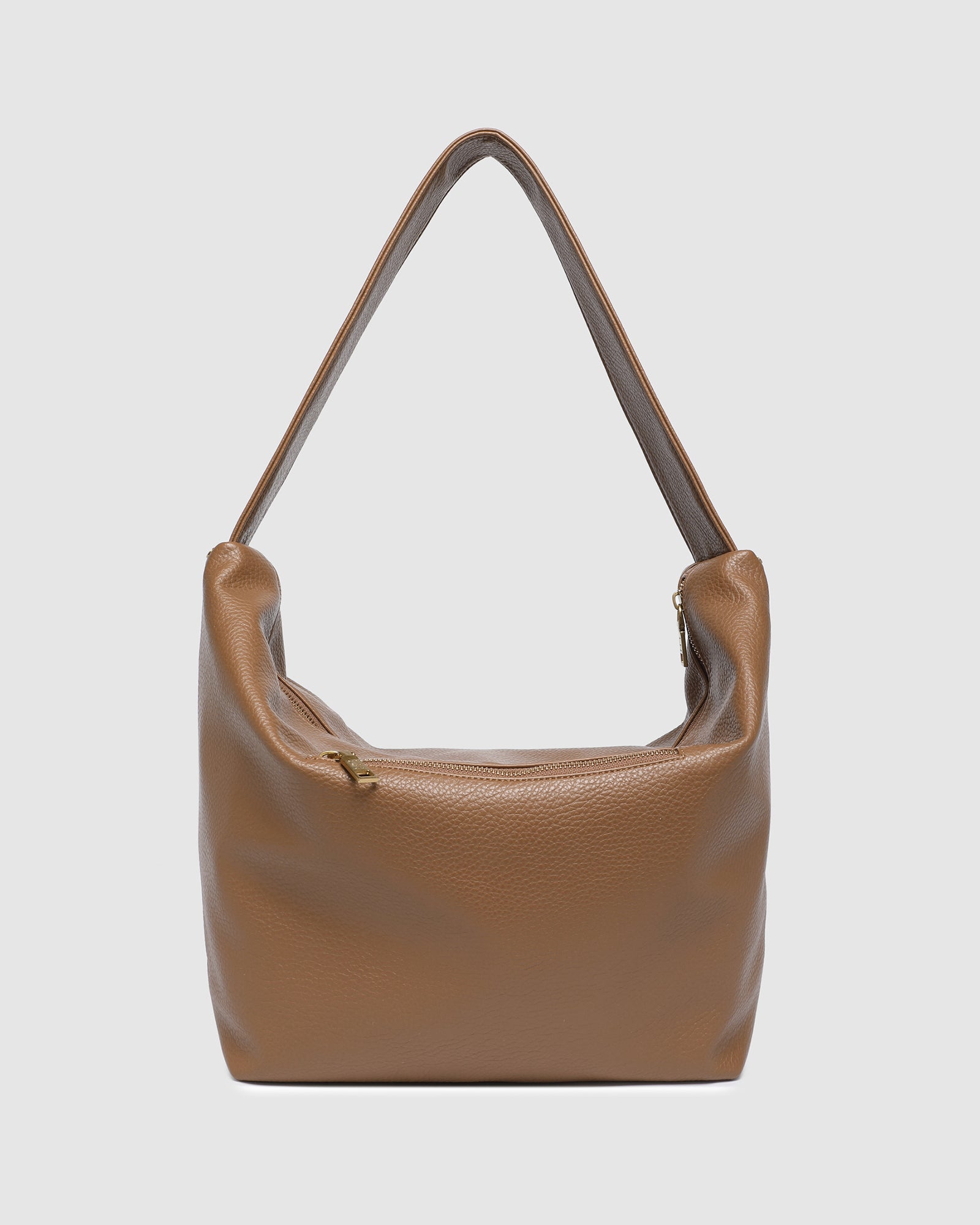 LOUENHIDE MORGAN SHOULDER BAG - CARAMEL