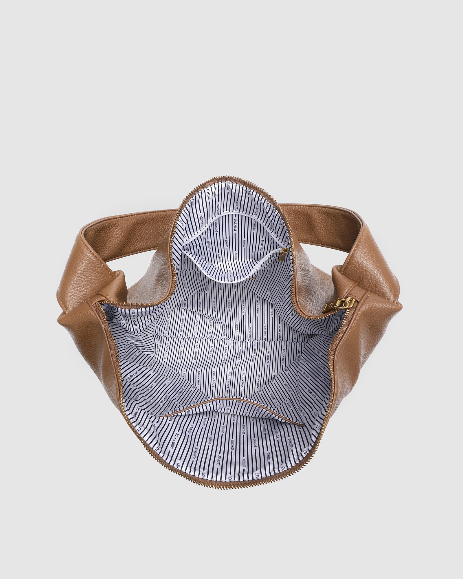 LOUENHIDE MORGAN SHOULDER BAG - CARAMEL
