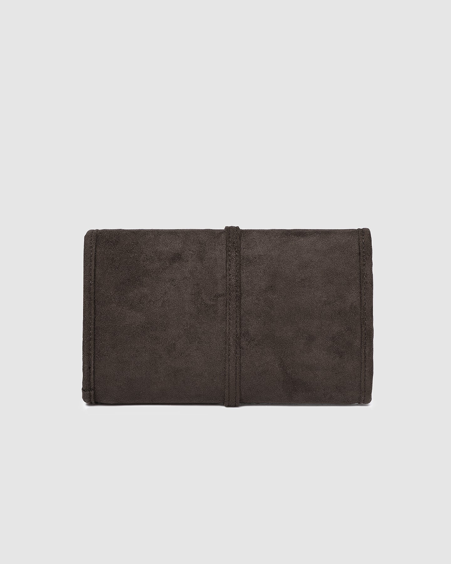 LOUENHIDE CARLA SUEDETTE JEWELLERY SLEEVE - CHOCOLATE