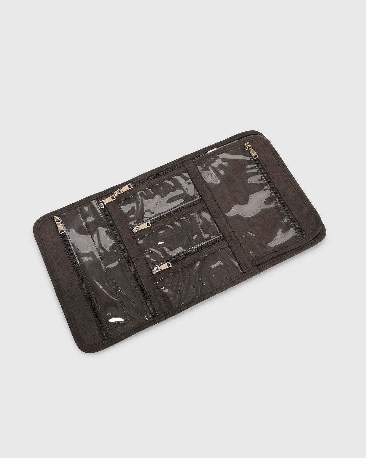 LOUENHIDE CARLA SUEDETTE JEWELLERY SLEEVE - CHOCOLATE