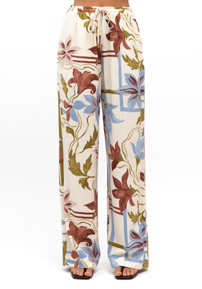SADIE RELAXED PANTS - FLORAL PRINT