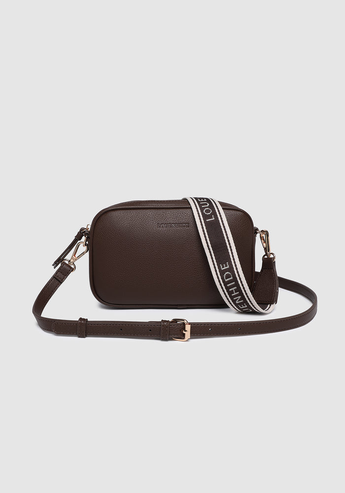LOUENHIDE BIANCA CROSSBODY BAG - CHOCOLATE