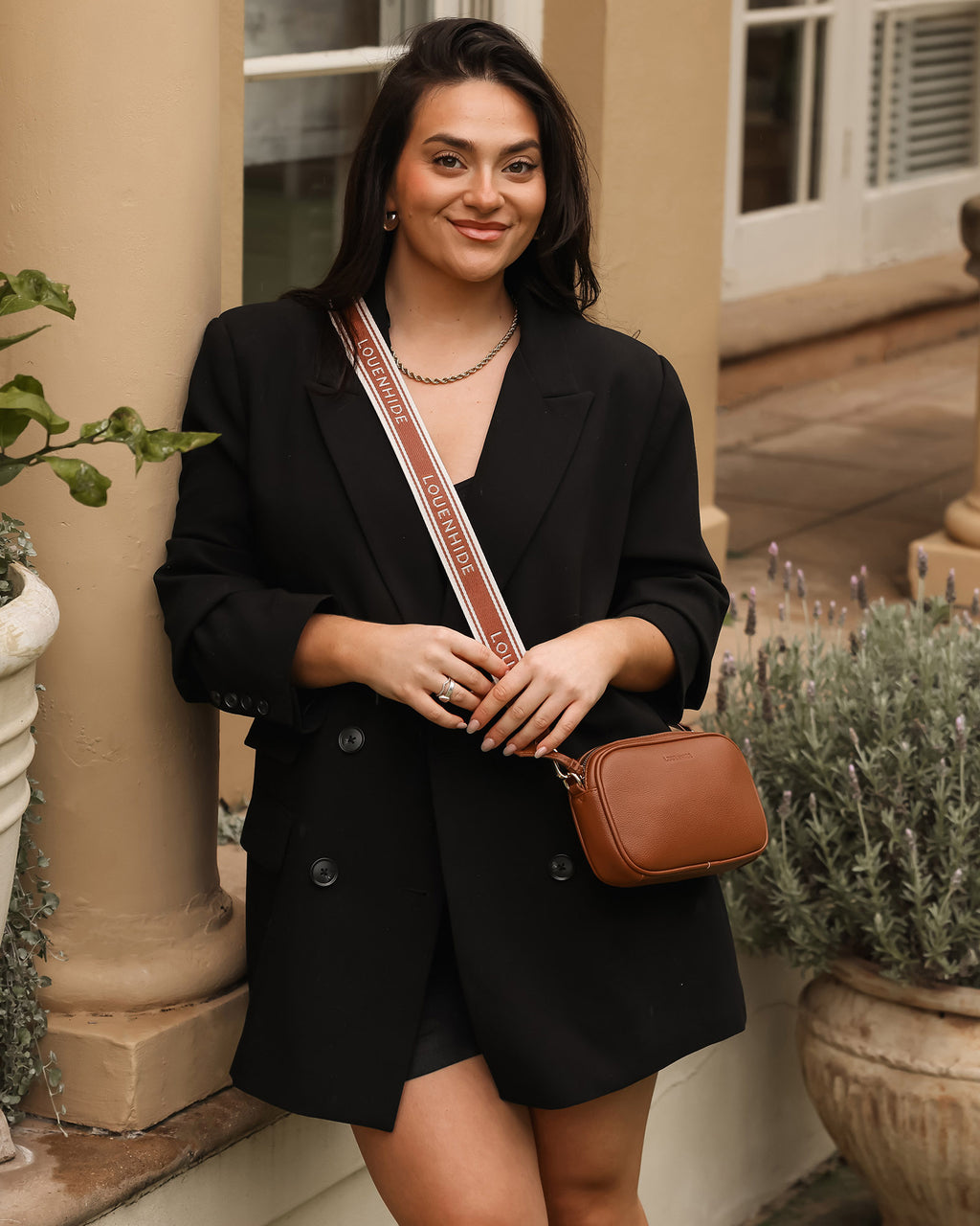 LOUENHIDE BIANCA CROSSBODY BAG - TAN