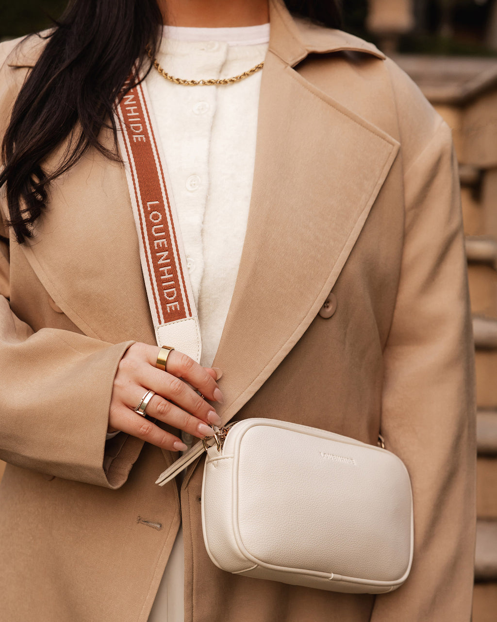 LOUENHIDE BIANCA CROSSBODY BAG - VANILLA