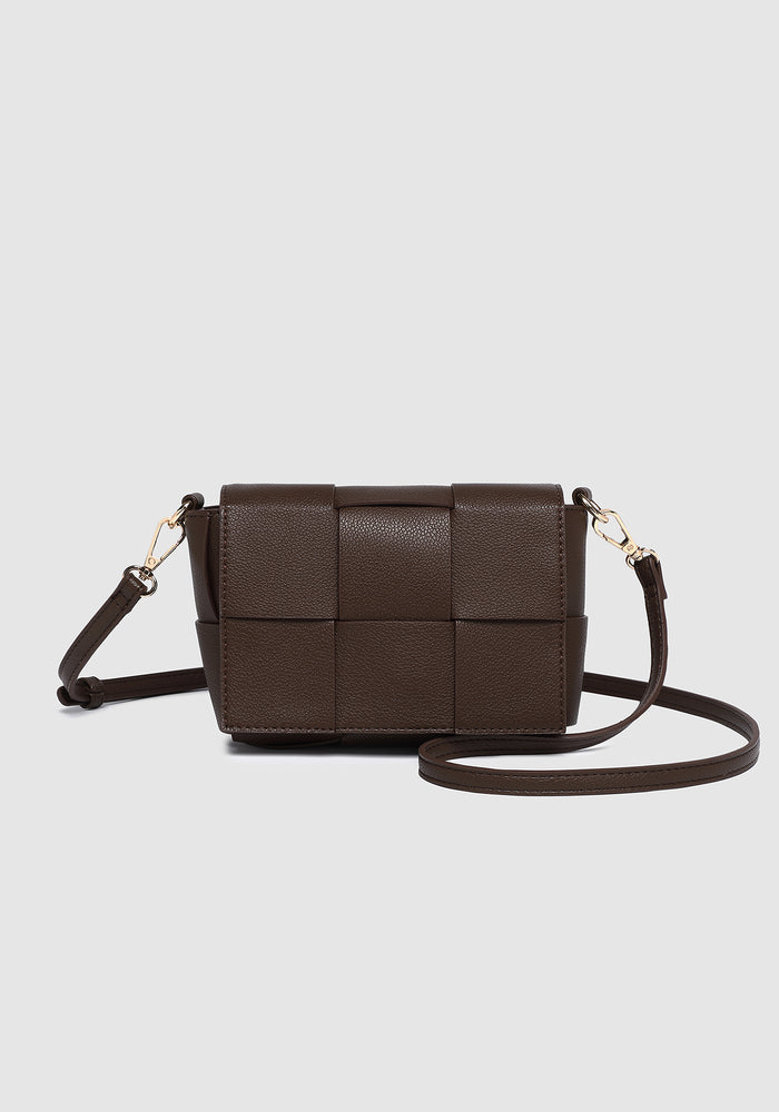 LOUENHIDE JOSEPHINE CROSSBODY BAG - CHOCOLATE