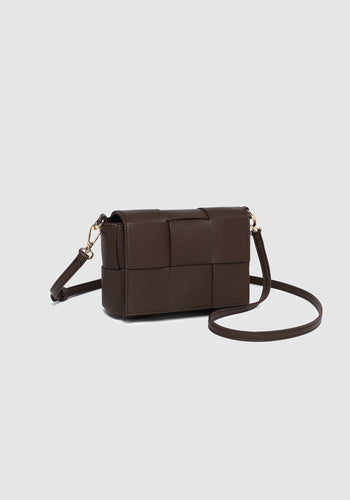 LOUENHIDE JOSEPHINE CROSSBODY BAG - CHOCOLATE