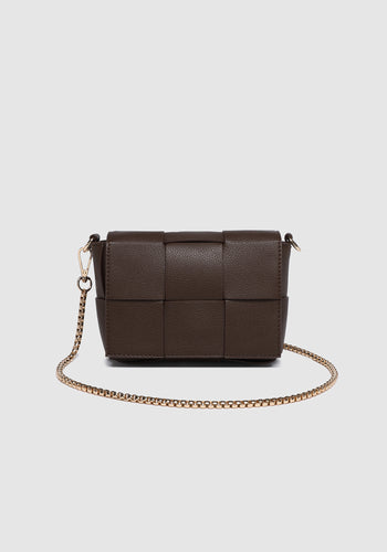 LOUENHIDE JOSEPHINE CROSSBODY BAG - CHOCOLATE