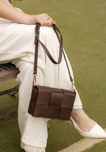 LOUENHIDE JOSEPHINE CROSSBODY BAG - CHOCOLATE