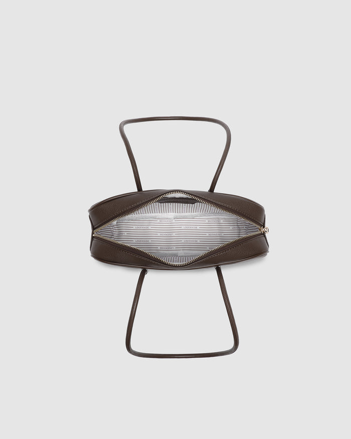 Load image into Gallery viewer, LOUENHIDE CAMILLA SHOULDER BAG - CHOCOLATE