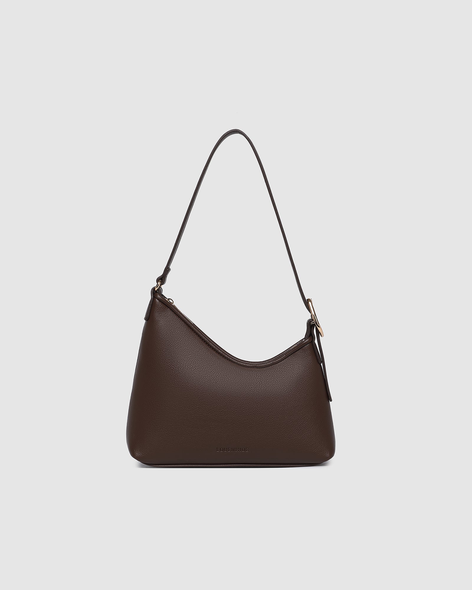 LOUNEHIDE AMELIA SHOULDER BAG - CHOCOLATE