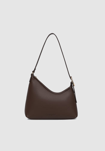LOUNEHIDE AMELIA SHOULDER BAG - CHOCOLATE
