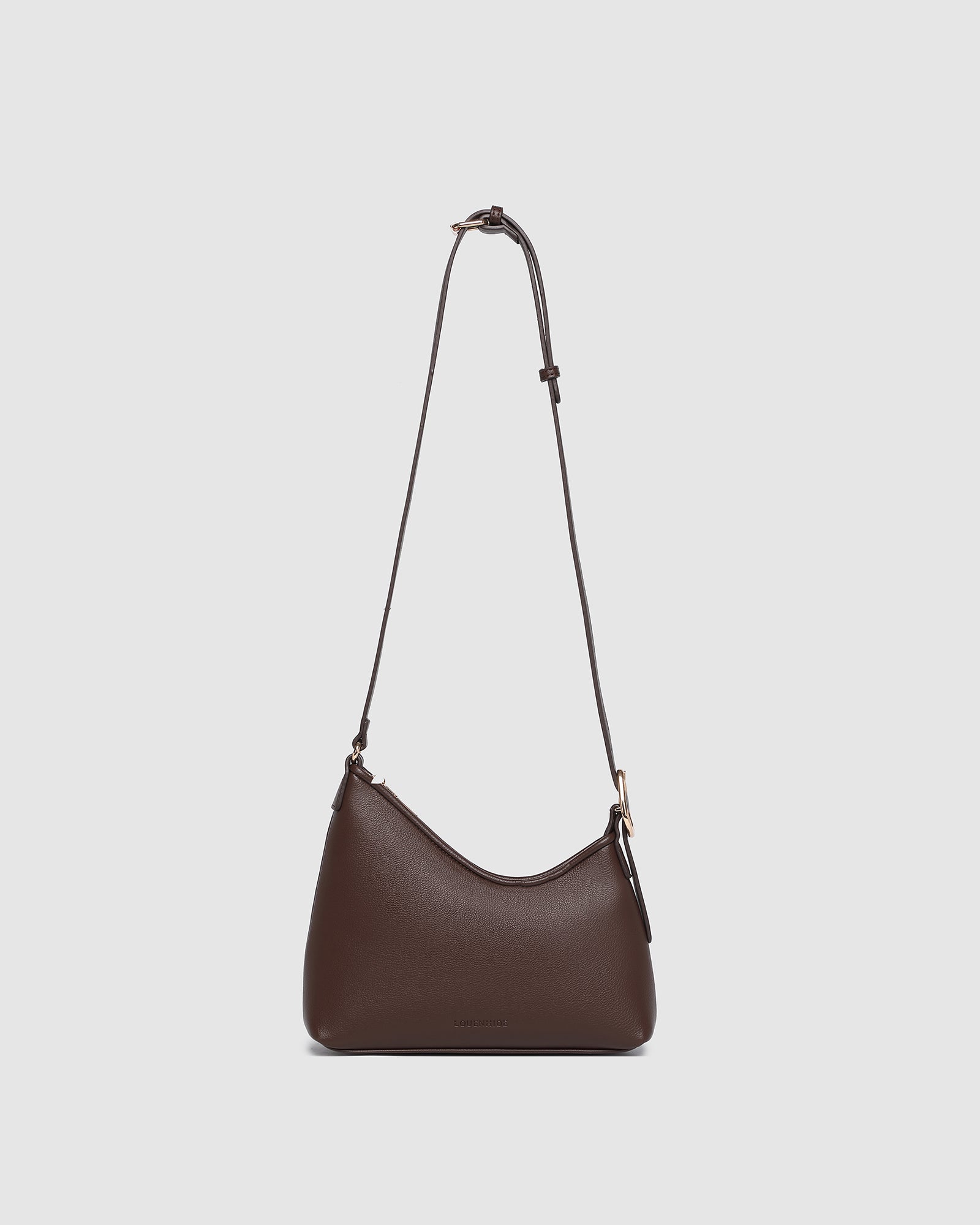 LOUNEHIDE AMELIA SHOULDER BAG - CHOCOLATE