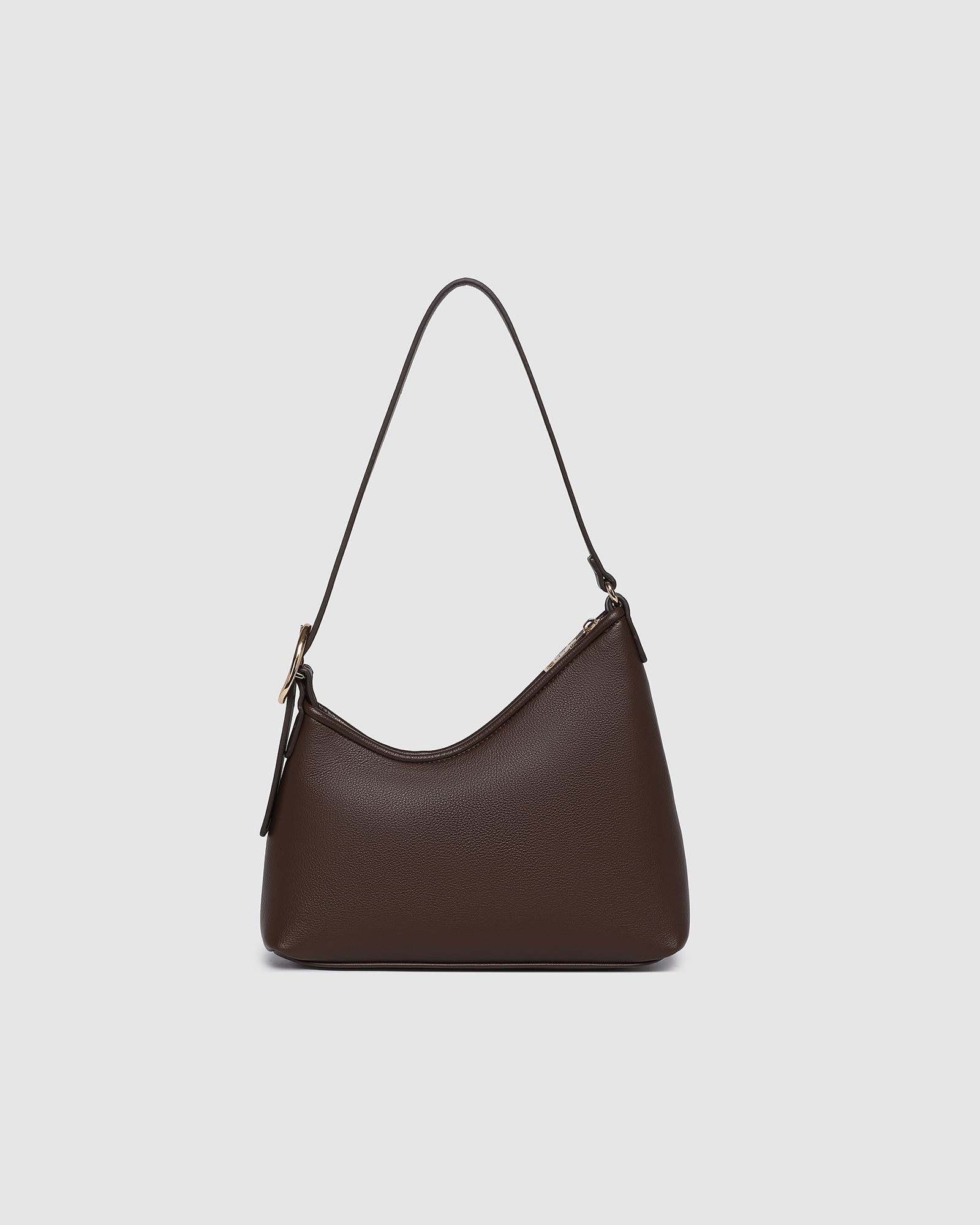 LOUNEHIDE AMELIA SHOULDER BAG - CHOCOLATE