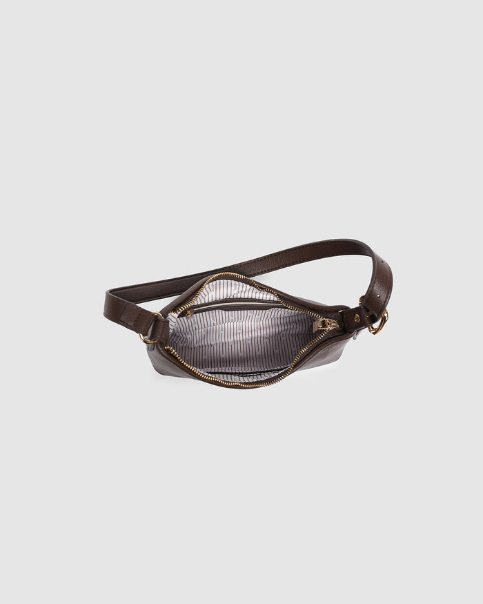 Load image into Gallery viewer, LOUNEHIDE AMELIA SHOULDER BAG - CHOCOLATE