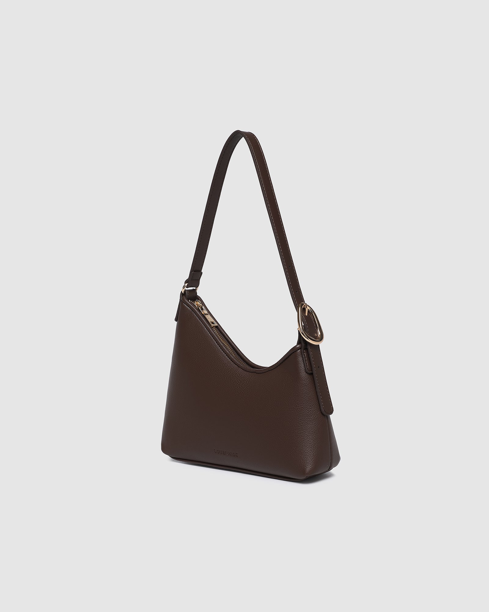LOUNEHIDE AMELIA SHOULDER BAG - CHOCOLATE