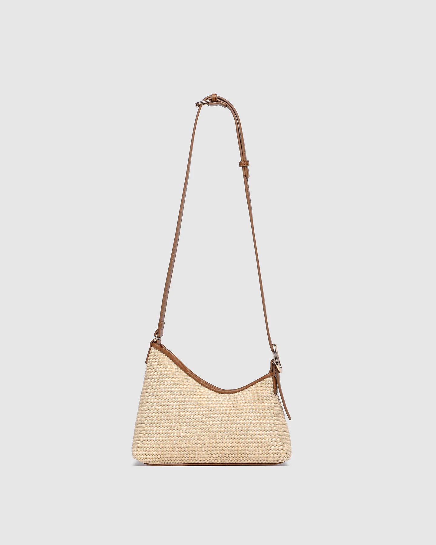 LOUNEHIDE AMELIA SHOULDER BAG - RAFFIA/TAN