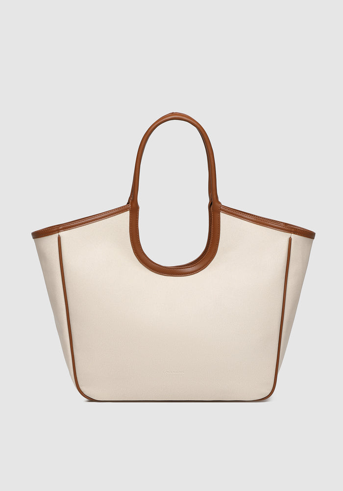 LOUENHIDE ALEXANDRA TOTE BAG - CANVAS/TAN