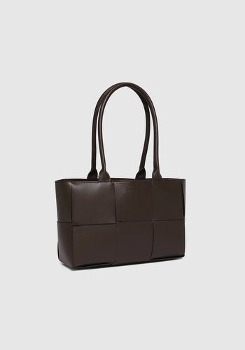LOUENHIDE GWEN HANDBAG - CHOCOLATE