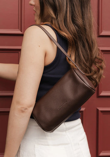 LOUENHIDE SERENA HANDBAG - CHOCOLATE